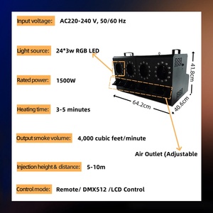 SP 4 Đầu Ra 1500W Bong Bóng Màu Đen Máy Khói Bong Bóng Máy Đám Cưới <span class=keywords><strong>LED</strong></span> Sương Mù Bong Bóng Máy Cho Trẻ Em Đám Cưới Đảng - Product Image 3