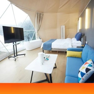 Carpa domo para 6-8 personas, doble capa, resistente a la nieve, para las cuatro estaciones, carpa de lujo para exteriores con impermeabilidad de 2000-3000 mm para acampar - Product Image 5