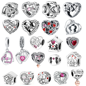 Nhà Máy Bán Buôn OEM Odm Trong Kho Quyến Rũ Plata 925 Bạc Bướm Động Vật Tình Yêu Mẹ Bead Mặt Dây Chuyền Cho Vòng Đeo Tay Vòng Cổ Tự Làm - Product Image 1