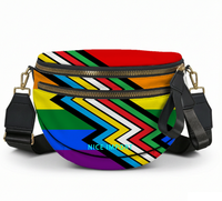 Sac à coque arc-en-ciel Demisexual pour femmes, sac à bandoulière léger avec fermeture à glissière pour tous les jours
