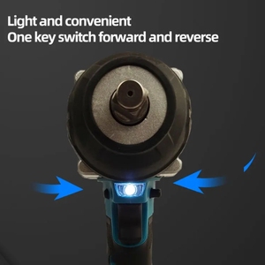 <span class=keywords><strong>Llave</strong></span> Eléctrica Inalámbrica Compacta y Ligera con Punta Cuadrada <span class=keywords><strong>de</strong></span> <span class=keywords><strong>1</strong></span>/<span class=keywords><strong>2</strong></span> Pulgada y 650NM <span class=keywords><strong>de</strong></span> Torque para Uso Doméstico y en Construcción - Product Image 3