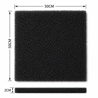 Feuille de mousse filtrante en PU réticulé à cellules ouvertes, directement de l'usine, pour filtration d'aquarium, découpe sur mesure, stock disponible, vente en gros
