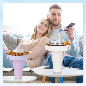 Bandeja para Snacks con Área para Salsas para Vaso Stanley de 40 oz con Asa, Tazón de Silicona Reutilizable para Snacks, Anillo para Snacks para Vaso Stanley - Product Image 6