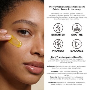 Coffret de Soins au Curcuma Marque Blanche OEM avec Effet Blanchissant et Éclaircissant, Kit Apaisant et Illuminateur au Curcuma, Ensemble Cosmétique au Curcuma - Product Image 3