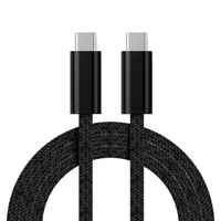 Câble de charge rapide USB-C PD 240W en gros, tressé en nylon 1M/2M, 5A USB-C vers C pour téléphone et imprimante 18 17 16 15
