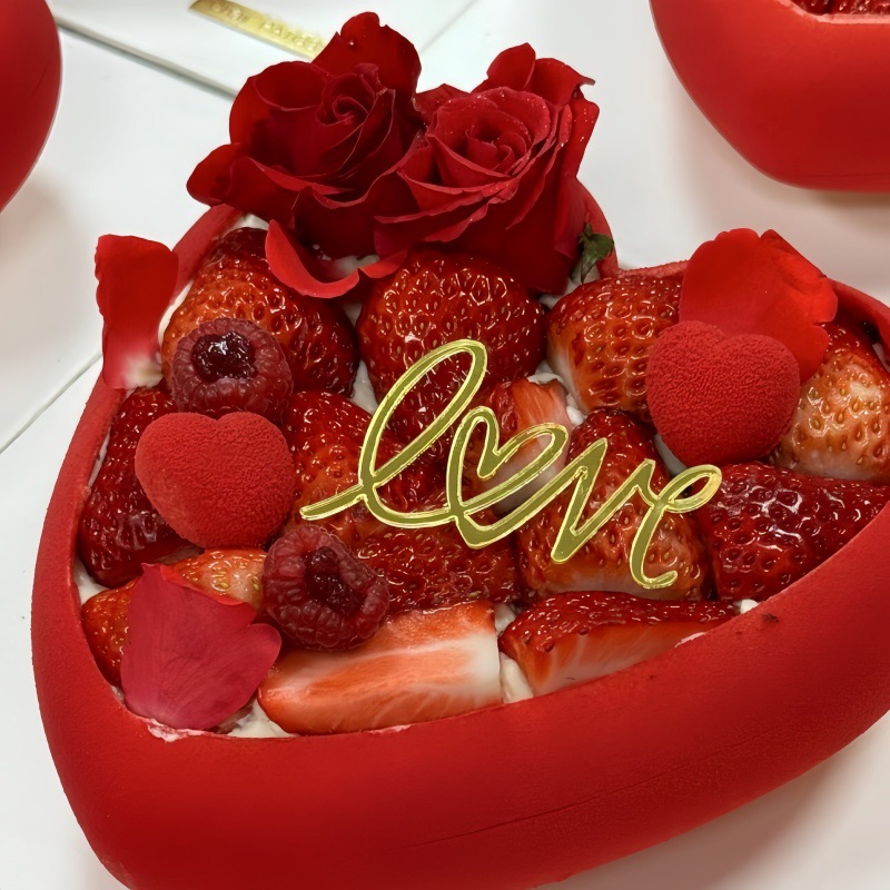 Gold - Love (Width: approx. 6.5cm)