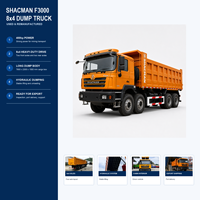 Camion benne Shacman F3000 8x4 remis à neuf, 12 roues, 380 CV, camions bennes d'occasion à vendre pour le marché africain