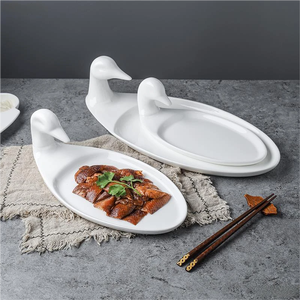 Piatto in Ceramica per Anatra Arrosto, Creativo Piatto per Anatra alla Pechinese, Stoviglie Cinesi Speciali per Hotel e Ristoranti - Product Image 1