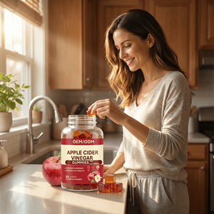 Appelazijn Gummies 1500mg per portie Ondersteunt de spijsvertering & darmgezondheid Veganistisch voor volwassenen 60 Gummies Voedingssupplement OEM/ODM - Product Image 6