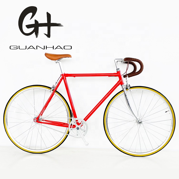 700C рама односкоростная цветная фиксированная передача велосипед стиль фиксированный велосипед Cr-Mo стальная Классическая багажная рама Sturmey Archer 2S велосипед