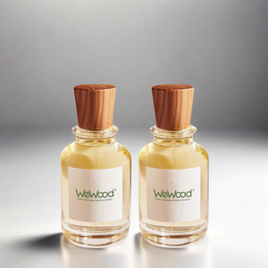 Vietnam Luxury Cylinder <b>Perfume</b> Bottle Wooden Cap Fragrance Spray Bottle Lids Bottle Caps Closures - Product Image 1