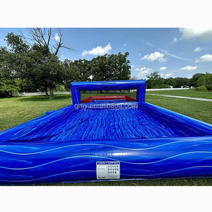 Juego de <span class=keywords><strong>piscina</strong></span> de voleibol para juegos de deportes acuáticos inflables azules y rojos con bomba de aire para alquiler de fiestas - Product Image 3