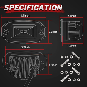 Tuôn ra gắn kết LED Pods 20 Wát lũ chùm sao lưu ánh sáng ngược Pods <span class=keywords><strong>mini</strong></span> LED Đèn sương mù đèn bội thu cho xe tải Pickup UTV ATV SUV - Product Image 2