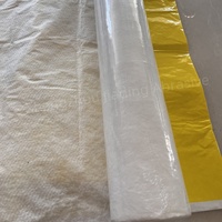 Tapis de protection auto-adhésif en non-tissé 160 GSM, anti-huile et anti-peinture, perforé à l'aiguille, rouleau de 25 m