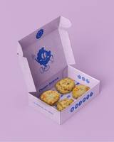 Boîte d'emballage personnalisée de luxe en carton rose pour cadeaux, avec 4 ou 6 compartiments pour beignets, gâteaux ou biscuits