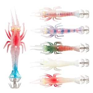Señuelo de camarón, cebo suave de 10cm, brilla en la oscuridad, biónico, artificial, para pesca en el mar, cebo de fondo para peces de agua salada, pesca de lanzamiento largo desde barco - Product Image 1