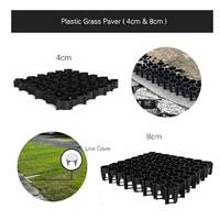 Grille de stabilisation de voie en géogrille plastique HDPE PP noire robuste pour parking et usage véhicule