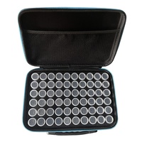 Étui de transport en plastique EVA pour huiles essentielles, étui rigide en EVA de 15 ml, pochette cosmétique pour 60 flacons d'huile