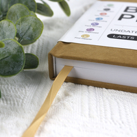 Carnet de Prières et de Gratitude A5 Personnalisé en Gros avec Couverture Rigide en Tissu de Lin et Étui – Impression Incluse