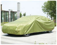 Housse de voiture verte avec bandes réfléchissantes vertes assorties et doublure intérieure pour usage quotidien