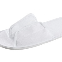 Ecoway – Chaussons ouverts en coton blanc avec semelle EVA de 5 mm pour spa – Vente en gros à prix abordable