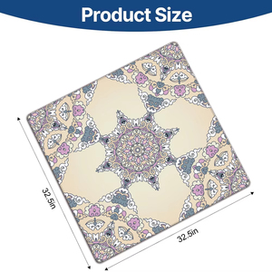 Q Y Mahjong Mat Natural Rubber Microfiber Fabrics Custom Size Silent Table Pad Factory Direct Wholesale Automatic Foldable - Product Image 1