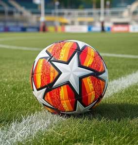 Ballon de football professionnel de qualité supérieure, <span class=keywords><strong>Ligue</strong></span> <span class=keywords><strong>des</strong></span> <span class=keywords><strong>champions</strong></span> 2026, match professionnel, taille 5, ballons avec logo personnalisé en stock - Product Image 2