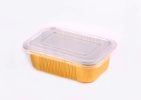 Barquettes jetables en aluminium 7*5 pouces, résistantes au four, antiadhésives, qualité alimentaire T184-930ml