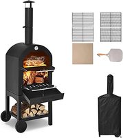 Four à pizza extérieur portable de 63 pouces à granulés de bois pour le camping et le jardin - Vente en gros