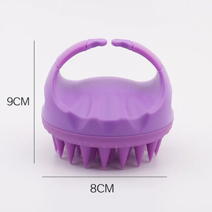 Wasserdichtes Silikon-Kopfhaut massage gerät Haar wäscher Weiche Borsten Peeling Schuppen entfernung Shampoo Bürsten kopf massage gerät Produkt - Product Image 5