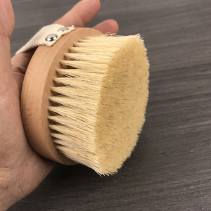 Cepillo de cuerpo seco de cerdas de Sisal vegano súper largo OEM cepillo de baño exfoliante de madera de bambú Natural para el cuidado de la piel - Product Image 3