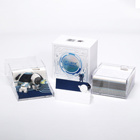 Vente directe d'usine, cadeau artisanal d'entreprise créatif personnalisé, sculpture en papier d'architecture traditionnelle gravée au laser 3D découpée au die-cut