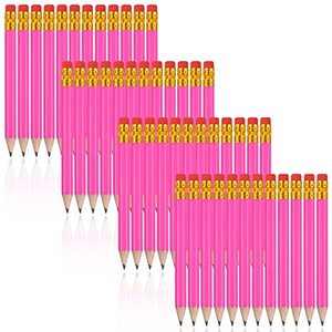 Crayon de golf en bois HB de haute qualité, rouge rosé, avec grande gomme, prix bas, vente en gros pour enfants, crayons standard - Product Image 2