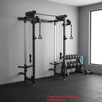 Machine de musculation multifonctionnelle à fixation murale pour entraînement de force et de musculation