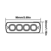 Alta potencia 12W impermeable LED advertencia faro luz estroboscópica nuevos vehículos superficie tornillo montaje coche luz Accesorios