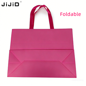 Sacs d'emballage de luxe personnalisés en kraft écologique réutilisables avec poignée en ruban pour bijoux, chaussures et vêtements, idéaux pour la promotion - Product Image 4