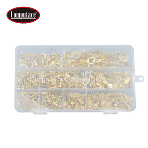 ชุดอุปกรณ์ขั้วต่อทองเหลืองแบบต่างๆ SOCARO 450 ชิ้น ขนาด 2.8/4.8/6.3 มม. ขั้วต่อแบบหัวแฉกและแบบวงแหวน ชายและหญิง บรรจุในถุง - Product Image 2