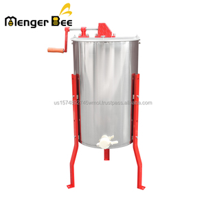 Extractor de Miel Manual de Acero Inoxidable de Alta Calidad, 3 Marcos, Garantía de 6 Meses, Marca MengerBee, 38 cm de Diámetro, 60 cm de Altura - Product Image 2