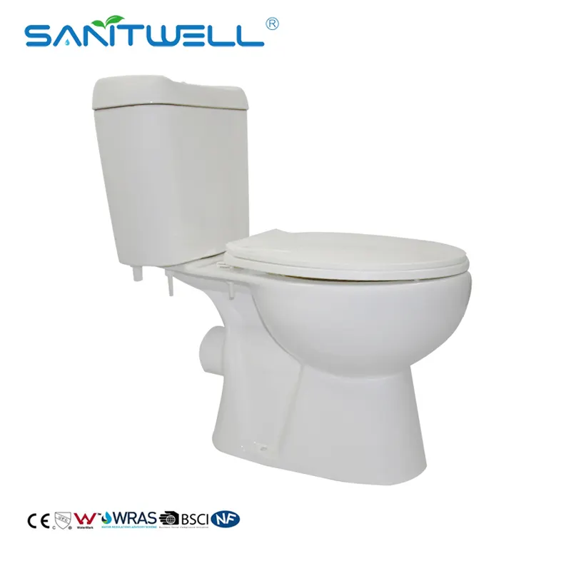 Sanitary Ware Cheaper Close-Coupled Ceramic Toilet The Cheapest WC Pans For Bathroom