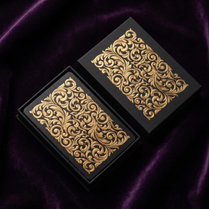 OEM Black Core Playing Cards Custom Logo Gold Foil Embossed Glossy Blank Printed Card <strong>Deck</strong> With Box - Product Image 4