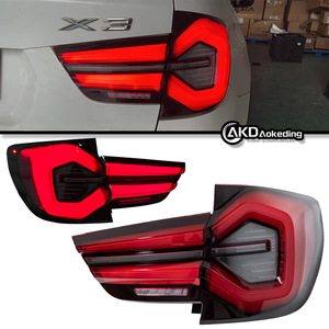 Dedicado 10-17 para BMW X3 Conjunto de lámpara trasera F25 LED Water Turn Luz trasera Modificación con lente roja Horse Racing Welcome - Product Image 2