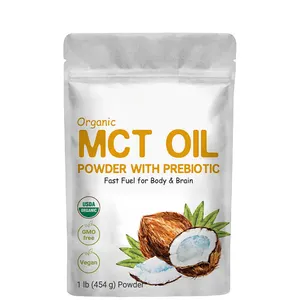 Private Label sports nutrition No GMOs Keto Diet Vegan Organic MCT Oil Powder with Prebiotic Fiber