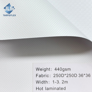 Chine Blanc Pvc 240gsm Bon Prix Tissu Bannière Polyester Personnalisé pour La Publicité Bâches 10 oz et 12 oz Signe Impression Rouleau De Vinyle - Product Image 4