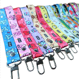 Wholesale Custom Printed Polyester Airline Lanyards Funny Cartoon Logo Card Holder ID Wristbands <b>Bulk</b> Promotional <b>Phone</b> - Product Image 1