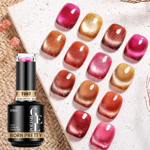 Doğan PRETTY PRO 15ml HEMA ücretsiz Vegan Amber kedi manyetik jel koleksiyonu çok iyi jöle kırmızı kedi göz tırnak jeli lehçe toptan