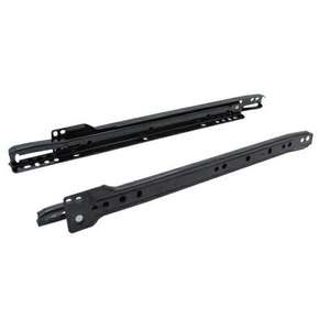 Guide tiroir moderne en acier noir 25 CM 45mm cuisine salle à manger extérieur chambre appartement salle de bain hôtel centre commercial entrepôt maison atelier - Product Image 1