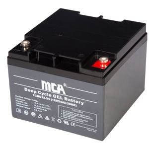 Гелевая батарея SMF VRLA глубокого цикла для мотоциклетной топливной системы 12 В 24 Ач - Product Image 1
