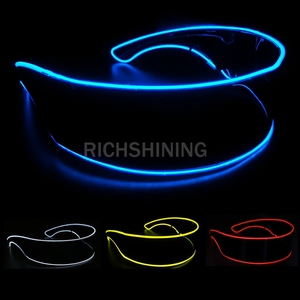 RICHSHINING 2026 Gafas LED Inalámbricas Luminosas, Gafas Transparentes con Luz para Navidad, Halloween, Cosplay, Fiestas, Bares - Product Image 4