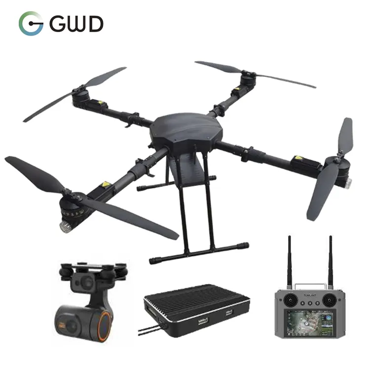 Custom Multi-function Industrial More Than 10 km Long Distance Quadrotor 11KG Load Smart Bettery Large Drone High Range