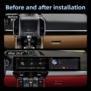 New Arrival 24.6 inch Màn hình Kép Android Car đài phát thanh <span class=keywords><strong>GPS</strong></span> <span class=keywords><strong>navigation</strong></span> đa phương tiện Máy nghe nhạc Carplay cho Porsche Cayenne 92A 2010-2017 - Product Image 3